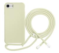 Coque pour iPhone 7 / 8 en TPU Premium Color Lace avec Cordon Tour de Cou Vert pâle
