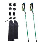 Moxilyn Bâtons de Randonnée Télescopiques Ultra-léger Bâtons de Marche Pliable Antichoc Antidérapant Bâtons Réglable de 36 à 130 cm et Fermeture pour Le Conditionnement du Trekking