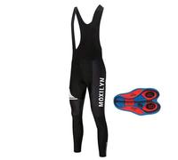 Moxilyn Pantalon de Cyclisme VTT Pantalon Vêtements de Fitness Coussin 9D Gel Legging Sport Homme Pantalon de Compression Collant Running Hiver Plus Velours