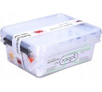 Moxom Bacs de conservation antibactériens* - Set de 2X 1,15L | Bacs de conservation antibactériens pour aliments | Bacs pour matériel médical, jouets pour enfants