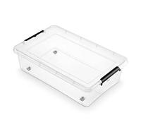 moxom SimpleStore Boite Rangement Bedroller ca. 29 l - Boite De Rangement Plastique 58 x 39 x 16 cm - Caisse Rangement - Boîte De Rangement Cuisine, École, Bureau, Atelier