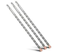 MOXPIFY Lot de 3 forets SDS Plus 12 x 350 mm avec double hélice pour marteau perforateur en béton, pierre, pierre naturelle