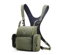 MOXULE Hanress Chest Pack Jumelles avec Pochette télémètre et Housse de Pluie pour Chasse randonnée Observation des Oiseaux, Vert, Vert