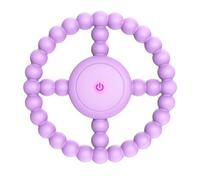MOXYOY Anneau de Dentition Vibrant Sensoriel, Jouet à Mâcher Vibrant pour Bébés 0-24 Mois, Facile à Saisir, Apaisant pour Gencives Sensibles (violet)