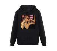 MOYANSHUHUA Michelle Pfeiffer Hip Hop Printing Graphic Mens Sweatshirts Unisex Black Hooded L