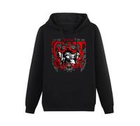 MOYANSHUHUA The Cult Electric Printing Graphic Mens Sweatshirts Unisex Black Hooded XXL