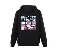 MOYANSHUHUA The Jam Sound Affects Printing Graphic Mens Sweatshirts Unisex Black Hooded 3XL