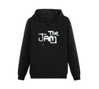 MOYANSHUHUA The Jam Spray Logo Printing Graphic Mens Sweatshirts Unisex Black Hooded M