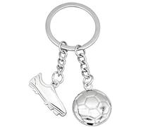 Moydolo Pendentif de porte-clés de football en métal Ballon de botte Soccer charme Fans de sport keychain pour Femme Homme