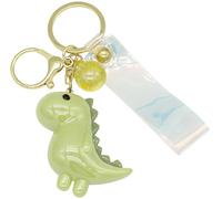 Moydolo Porte-clés dinosaure en acrylique pour homme et femme, Vert