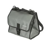 Moyeetings Sacoche pour Vélo Pliant Robuste Bagage, 13 Pouces, Gris, Gris | Isotherme, Sacoche Vélo Étanche, Facile à Installer, Porte-Bagages avant avec Accessoires, pour Quotidien