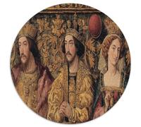 Moyen-âge Style, King, Queen and Prince 1000pcs (67.5x67.5cm) Puzzles Adaptés Aux Adultes Et Aux Personnes Âgées De 14 Ans Et Plus