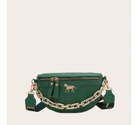 Moyen Sac Banane En relief de crocodile Avec Porte-Monnaie , Mode À Chaîne Sac Banane Zippé À Bride Réglable Sac Banane Pour Voyager & Sport , Élégant Sac De Poitrine , Sacs À Bandoulière Rétro Classi