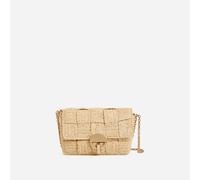 Sacs à main Vanessa Bruno Sac Moon Pm En Raphia Effet Damier pour Sacs T.U Beige