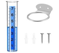 Moyenne de pluie extérieure - Tube de remplacement de pluviomètre | Rain Guage Gauge pour le compteur de mesures de pluie | Outil de mesure précis et facile à lire avec de grands chiffres clairs Pa