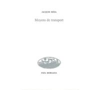 Moyens de transport - Jacques Réda - Fata Morgana - broché - Poésie