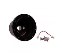 Moyeu Alu Noir pour volant SSP 9 vis Coccinelle 60 ->74