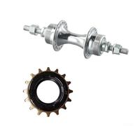 Moyeu arrière à vitesse unique 36H avec volant d'inertie à 16 dents pour vélo Fixie Construction en acier offre un support de roue fiable (avec volant d'inertie 16T)