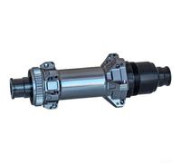 Moyeu arrière de vélo de route 148 mm, axe traversant 12 mm ID avec 24 trous de rayons radiaux et 4 roulements pour système de roue libre DT Ratchet 54T (C)