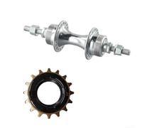 Moyeu arrière de vélo fixe 36 trous argent 16T volant d'inertie