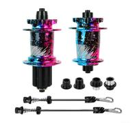 Moyeu Arrière Vélo 32 Trous Frein Disque 6 Moyeu Arrière Vélo | Alliage A6061 léger, pour rigidité élevée, résistance impacts, frein disque 6 , 32 trous(Colorful)