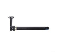 Moyeu avant de vélo à travers l'essieu à libération rapide, système de frein à disque, construction en aluminium avec joint de régulation en cuivre, 12 mm de diamètre, noir (12 x 117 L)
