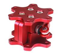 Moyeu d'adaptation de volant en aluminium Quick Release 70mm Moyeu d'adaptation de volant Q1R pour volant Logitech G25 G27 (Rouge)