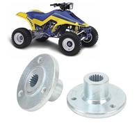 Moyeu de Roue Arrière 17T à 3 Goujons, Paire de Moyeu de Roue D'essieu Arrière en Alliage D'acier, adapté pour Quad, VTT, Dune Go Kart avec Pneus de 5 Pouces