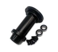 Moyeu de roue arrière hexagonal en aluminium noir pour Losi 1/4 Promoto MX PM-MX/SM LOS262012
