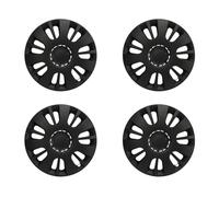 Moyeu De Roue Cap 14 Pouce Automobile Hub Noir ABS Jante De Roue Protecteur Couverture Garniture pour Voitures Camions Ensemble de 4