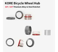 Moyeu de roue de vélo KORE, structure à cliquet interne, cliquet en alliage de titane et en acier, 36T / 60T 60T Steel Ratchet