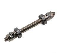 Moyeu de roue de vélo solide pour roues avant 140 mm et arrière 180 mm, compatible avec roulements de moyeu standard (avant)