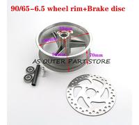 Moyeu De Roue En Aluminium, Pignon, Disque De Frein, Roulement D'essieu Pour Mini-Dirt Bike 49cc, 90/65 ? 6.5 Ou 110/50-6.5