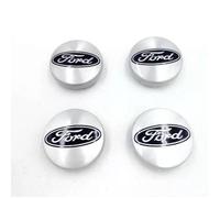 MOYEU DE ROUE FORD Lot de 4 FORD Logo 54mm ARGENT Centre De Roue Cache Moyeu Jante emblème jantes insigne Cache-moyeux Focus Fiesta