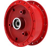 Moyeu de roue Tuning tourné, Rouge avec roulements montés