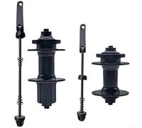 Moyeu de vélo en alliage d'aluminium avec 2 roulements et 32 trous de rayons, convient aux cassettes 8/9/10 vitesses, support de frein à disque à 6 boulons de 44 mm, tige à dégagement rapide de 5 mm