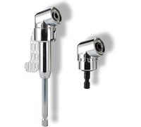 Moyeu de vis d'angle avec embout de tournevis multifonction coudé, embout de perceuse à angle droit, foret de tournevis à angle de 90 degrés et embout flexible d'extension d'angle souple (court + long