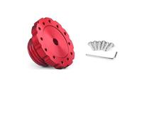 Moyeu de Volant Auto Adaptateur De Volant En Aluminium 75 Mm For Jeu Simulation Course, Les Modèles Utilisation Adaptée for Thrustmaster T300, T500, TS-PC Et TS-XW(Red)