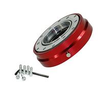 Moyeu de Volant Auto Version mince 6 trous Roue de volage rapide Hub Adaptateur Snap Off Sliver/Violet Bleu Golden Noir Rouge(Red)