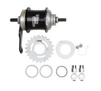 Sturmey Archer Duomatic Kick-shift Rear Hub Argenté 32H Black