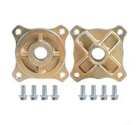 Moyeu d'essieu arrière de 25 mm, 24 dents, 4 goujons en alliage d'acier avec espacement des boulons de 78 mm, 2 pièces pour 70 cc-150 cc ATV Quad Dirt Bike Go Kart Buggy et Drift Trike de remplacement