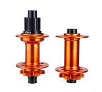 Moyeu Disque 6 Cliquets pour boost 148mm 32 Trous pour vtt Moyeu | Alliage aluminium léger, résistance haute tension, 32 trous robustes, finition , couleurs variées(orange-MS)