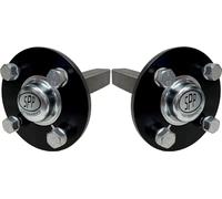 Moyeu et fusée d'essieu pour quad, ATV remorque 4 goujons 100mm PCD 40x40mm 900kg (lot de 2)