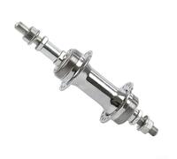 Moyeu pour roue Vélo 36 Trous en Acier pour robuste Moyeu pour | Acier pour robuste, graisse incluse, 36 trous, montage pour facile, finition argentée lisse(rear HUB)