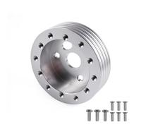 Moyeu Pour Volant 6 Trous Pour Grant Pour Forever Sharp APC Adaptateur 3 Trous 1" Et 0,5" Moyeux de Volant(1 inch silver)