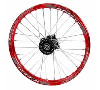 Moyeu Roue Avant Stable, Rouge, Size to 6 | Finition Métallique Brillante, Roue cyclette à Rayons, Léger, pour