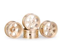 Moyeu Roue Beadlock 0,7" pour Axial SCX30 1/30 Rc Mise Voiture | Roue Beadlock laiton massif ajoute un faible poids critique pour stabilité latérale supérieure 1/30. RC Pneus Roues