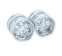 Moyeu Roue Rc Pour Tamiya 770s R620 Pour Volvo Arocs Pour Man TGX 1/14 1 Paire Jantes Alliage D'aluminium Jante Moyeu Roue Arrière Camion Radiocommandé Mise À Niveau Pièces