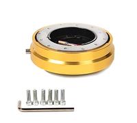 Moyeu Volant,Moyeu Volant Voiture Version mince Roue de pilotage Release Hub Adaptateur Hub Snap Off Off(Yellow)