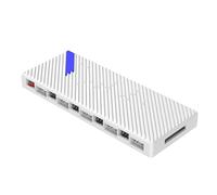 Moyeux de contrôleur de ventilateur ARGB PWM avancés alimentés par SATA avec 20 ports pour plusieurs hubs ARGB de gestion de ventilateurs